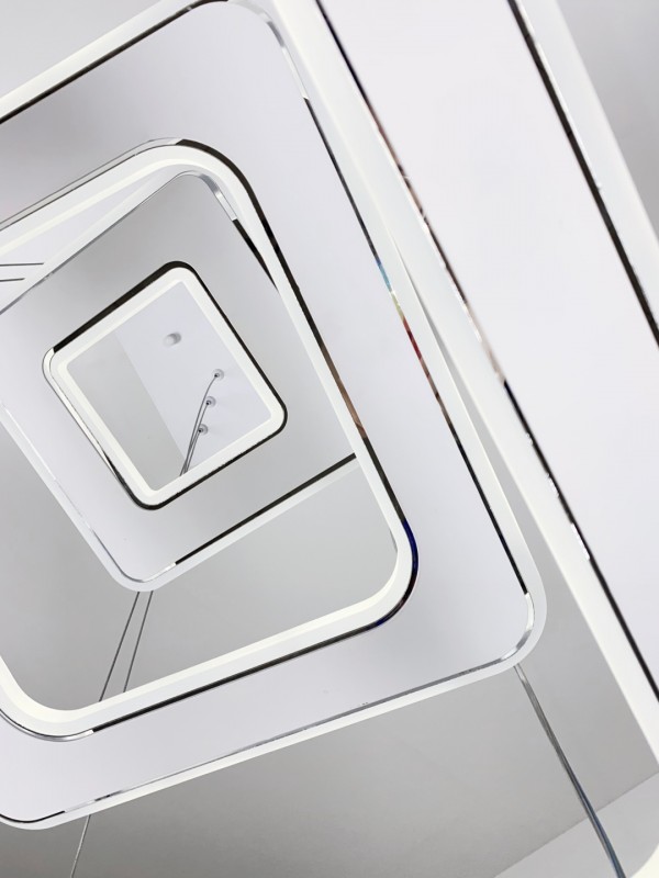 Светильник SPF-37553 БЕЛЫЙ + РОМ ` D480+380+210/H1200/3/LED/80W 2.4G DOUBLE SPF22-02