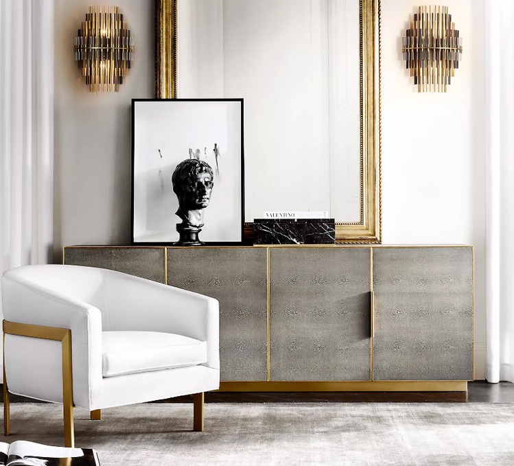 Светильник DZN-12469 ЗОЛОТО/ЧЕРНЫЙ ` D280/H400/2/E14/60W CORRO