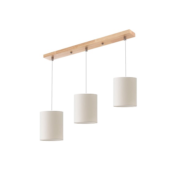 Cветильник SPFD-36770 ДЕРЕВО + БЕЛЫЙ D500*50/H1200/3/E27/60W