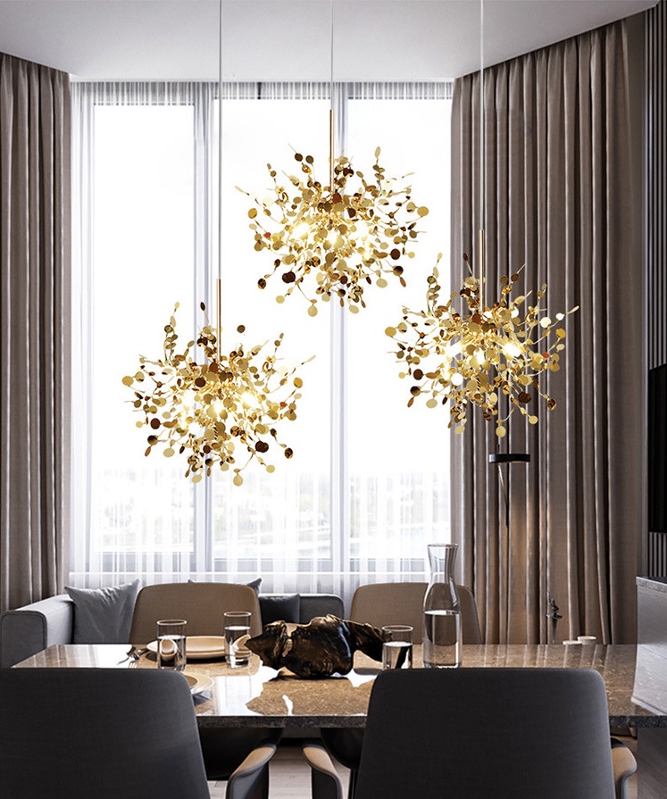 Светильник DZN-13585 ЗОЛОТО ` D1100/H2000/9/G9/5W ARGENT