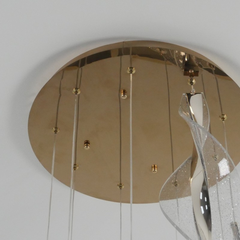 Светильник DZN-21717 ЗОЛОТО D400/H3000/9/LED/./4000K звёздное небо D120/H300 SPRAY2 25-03