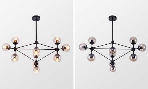 Светильник CP.7004 BLACK/ЧЕРНЫЙ ` D1060/H800/10/E27/10W LACOTTA DZN22-05